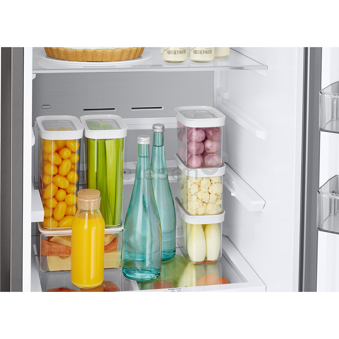 Samsung BeSpoke, 203 cm, 390 L, matinis juodas - Šaldytuvas