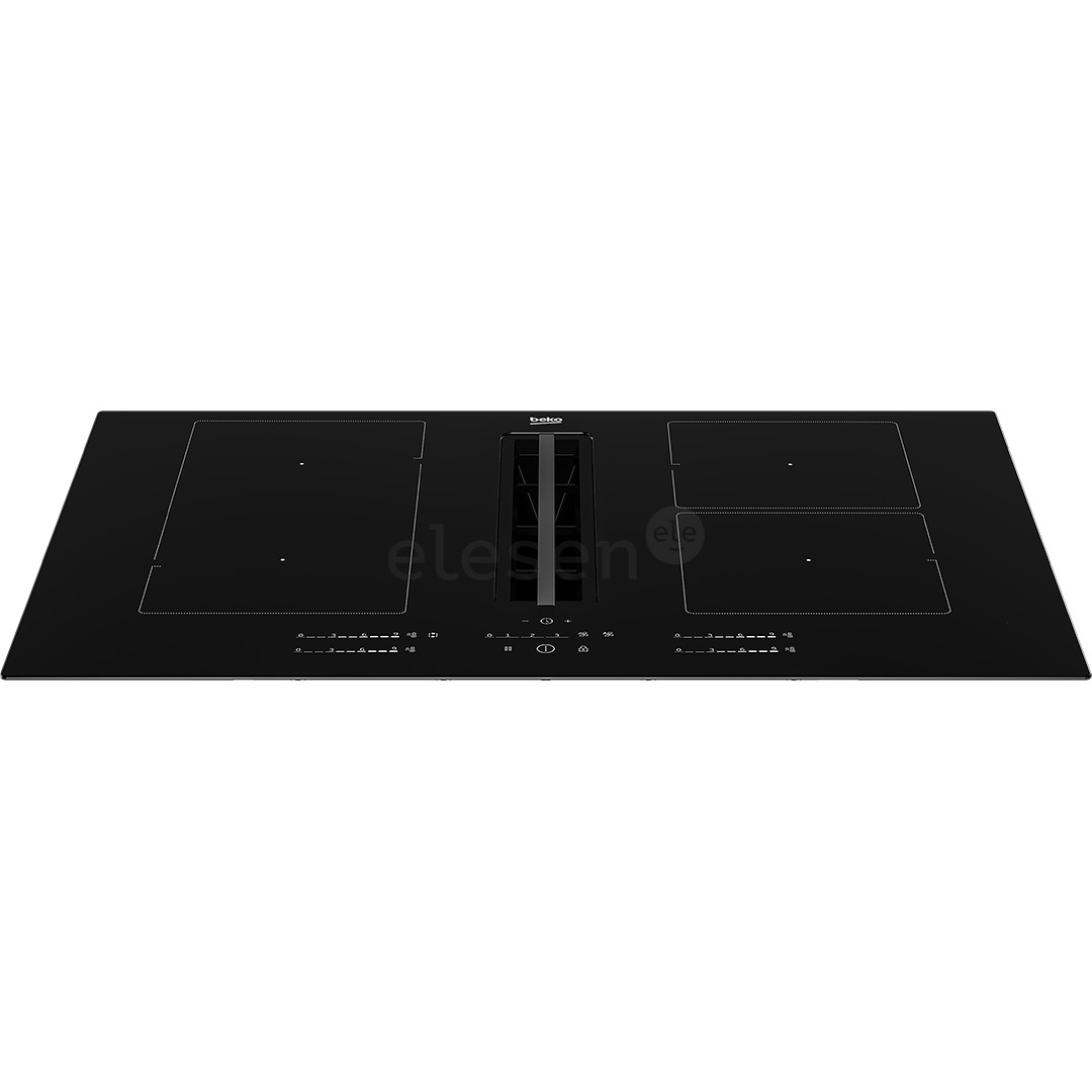 Beko, plotis 80 cm, juoda - Įmontuojama indukcinė kaitlentė su gartraukiu