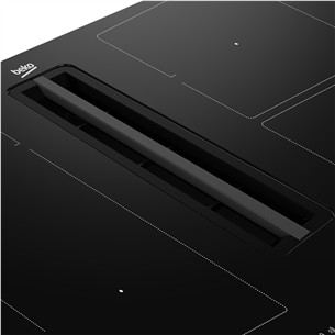 Beko, plotis 80 cm, juoda - Įmontuojama indukcinė kaitlentė su gartraukiu