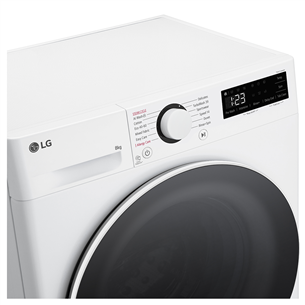 LG, 8 kg, gylis 47,5 cm, 1200 rpm - Skalbimo mašina Prekė - F2WR508S0W.ABWQPMR