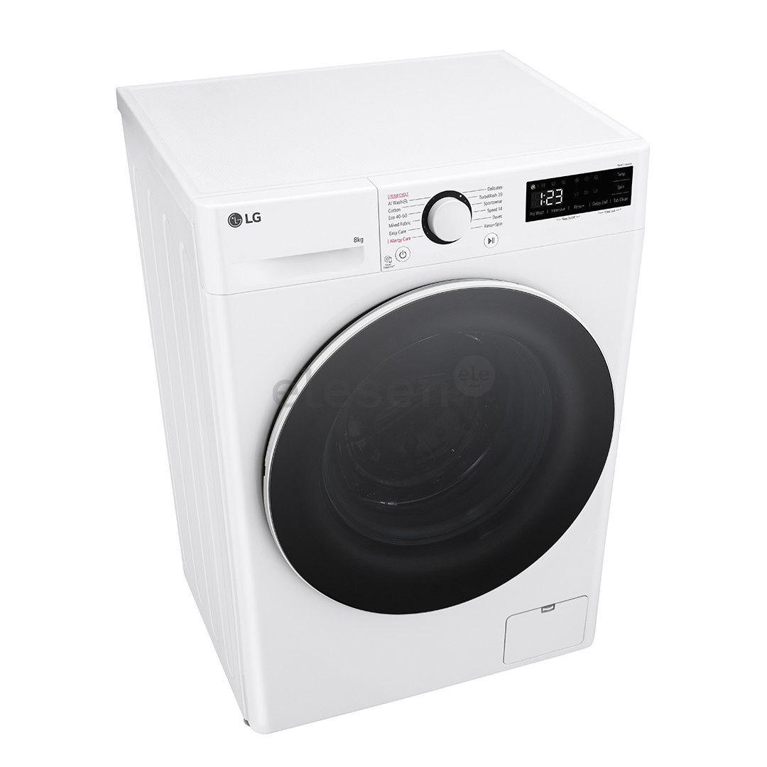 LG, 8 kg, gylis 47,5 cm, 1200 aps./min. - Skalbimo mašina