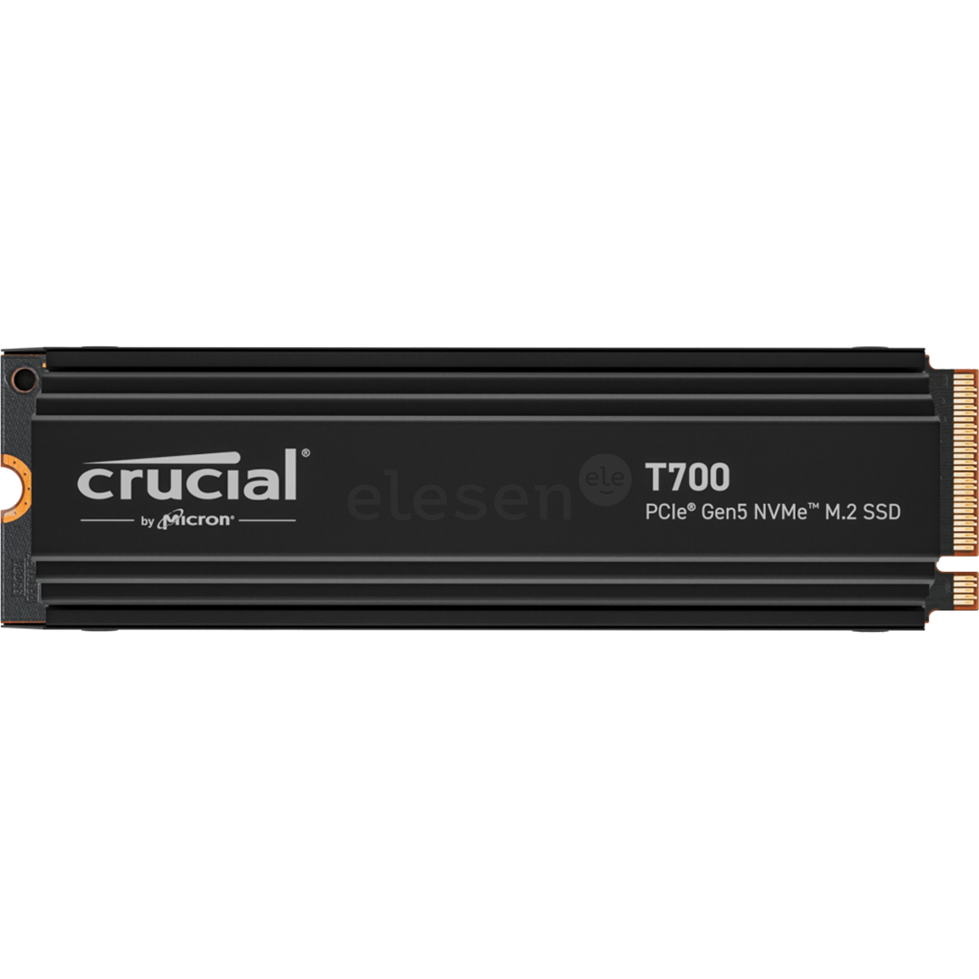 Crucial T700, 1 TB, PCIe Gen 5 M.2, heatsink, black - SSD Kietasis diskas