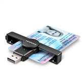 AXAGON Item - CRE-SMPA, USB-A, black - ID kortelių skaitytuvas