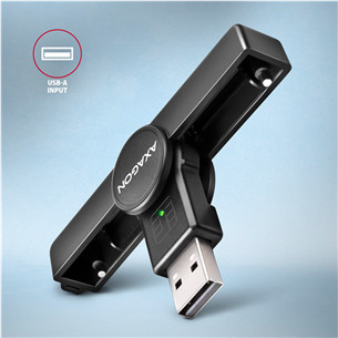 AXAGON CRE-SMP1A, USB-A, черный - Считыватель ID-карты Товар - CRE-SMPA