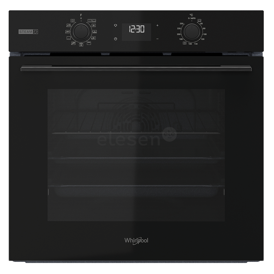 Whirlpool, 71 L, katalizinis valymas, juodas - Įmontuojama orkaitė - OMSK58CU1SB