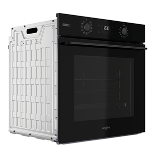 Whirlpool, 71 L, katalizinis valymas, juodas - Įmontuojama orkaitė - OMSK58CU1SB