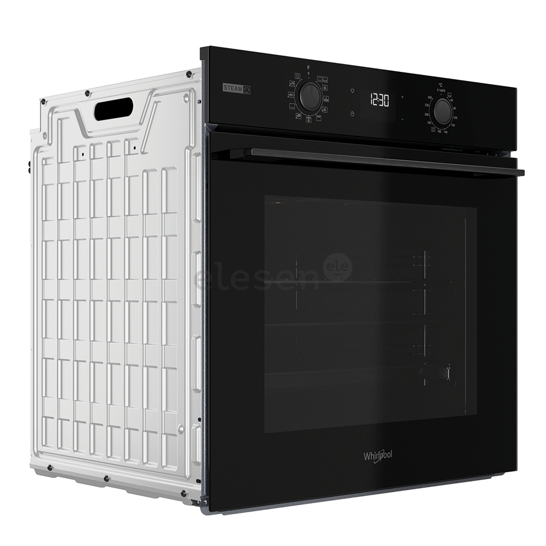 Whirlpool, 71 L, katalizinis valymas, juodas - Įmontuojama orkaitė - OMSK58CU1SB