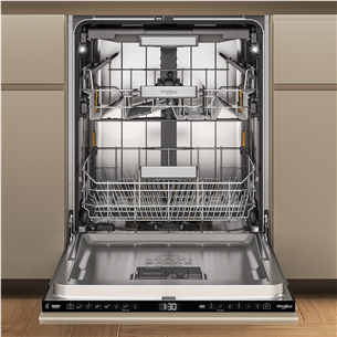 Whirlpool, 15 indų komplektų talpa, plotis 60 cm - Įmontuojama indaplovė Prekė - W7IHF60TUS