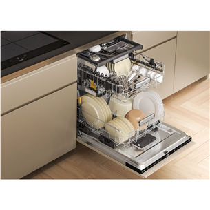 Whirlpool, 15 indų komplektų talpa, plotis 60 cm - Įmontuojama indaplovė Prekė - W7IHF60TUS