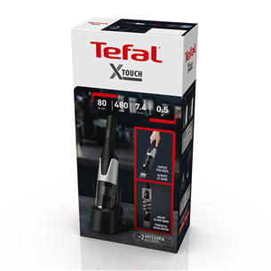 Tefal X-Touch, 80000 об/мин, серый/черный - Ручной пылесос Товар - TX9736WO