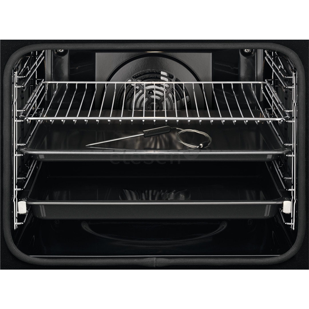 Electrolux, 72 L, pyrolytic cleaning, black/white - Built-in oven Item - EOE8P39WV