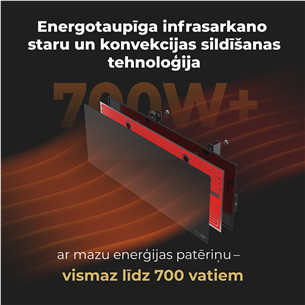 Aeno, 700+ W, juodas - Šildytuvas