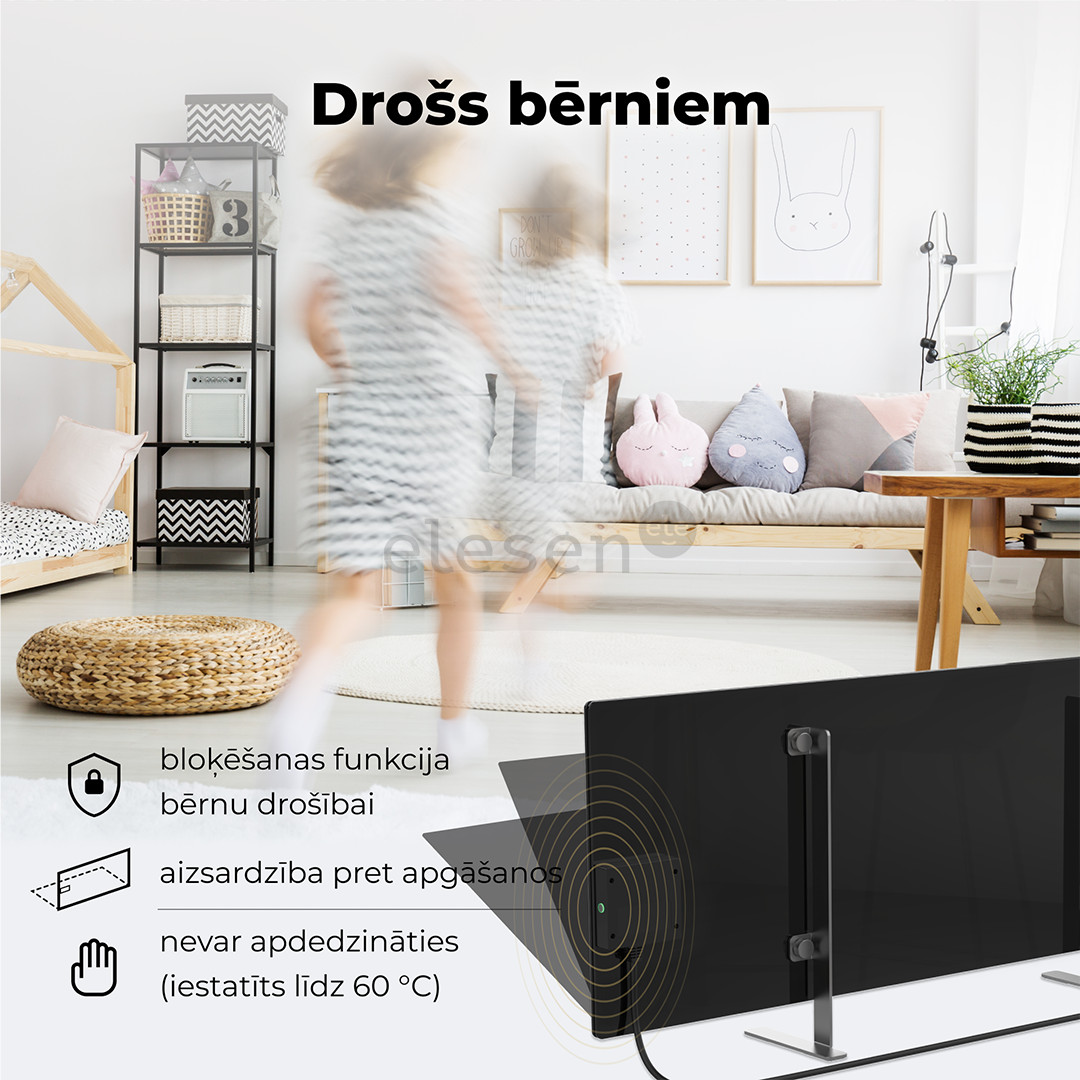 Aeno, 700+ W, juodas - Šildytuvas