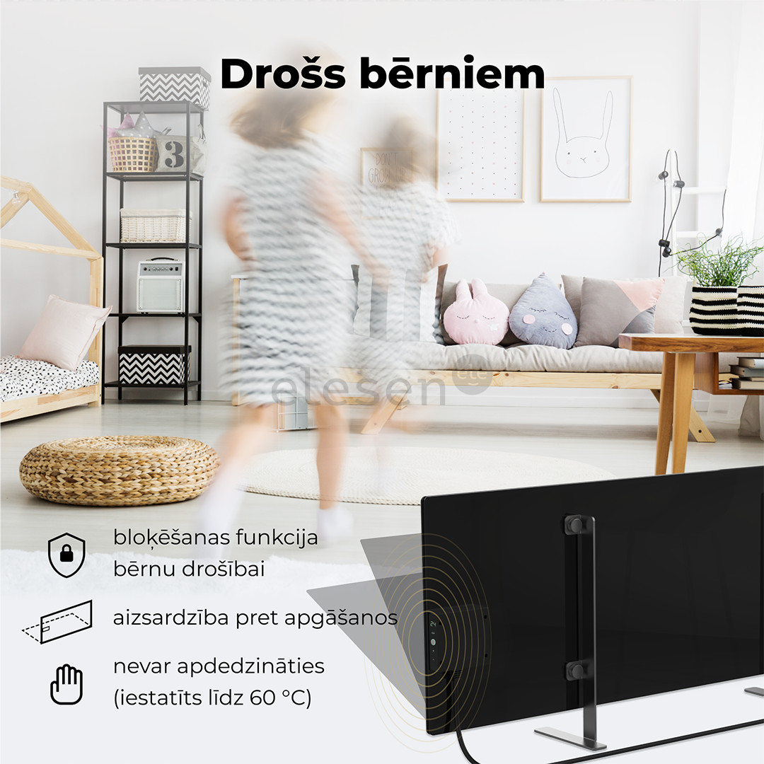 Aeno, 700+ W, pilkas - Šildytuvas