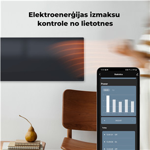 Aeno, 700+ W, pilkas - Šildytuvas