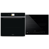 Whirlpool, 73 L, black - Orkaitė + indukcinė kaitlentė