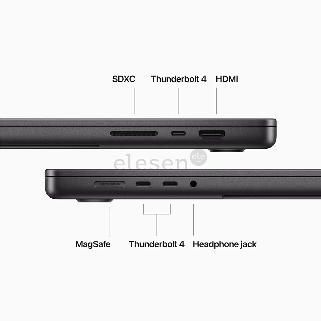 Apple MacBook Pro 16 (2023), M3 Max 16C/40C, 48 ГБ, 1 ТБ, ENG, черный - Ноутбук Товар - MUW63ZE/A