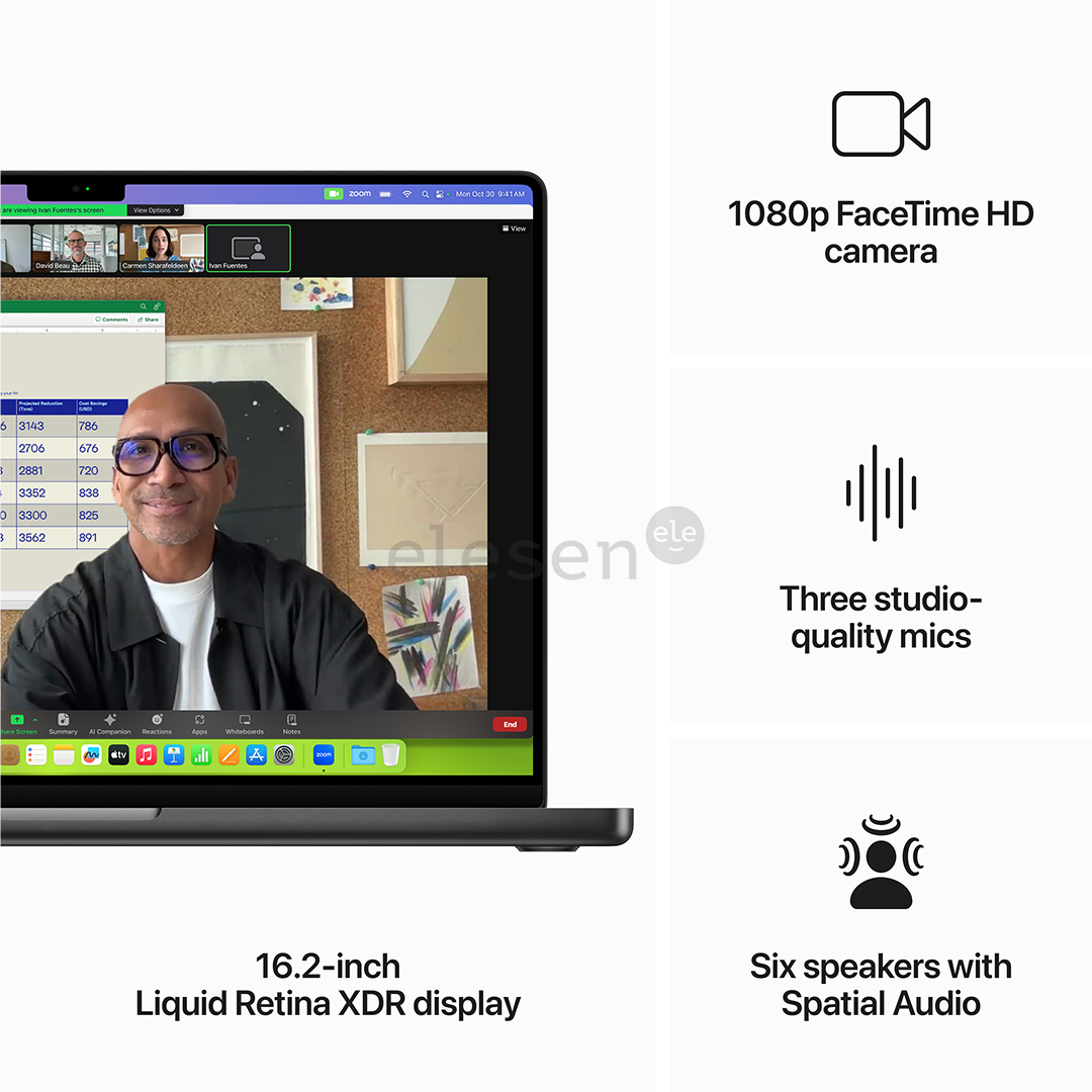 Apple MacBook Pro 16 (2023), M3 Max 16C/40C, 48 ГБ, 1 ТБ, ENG, черный - Ноутбук Товар - MUW63ZE/A