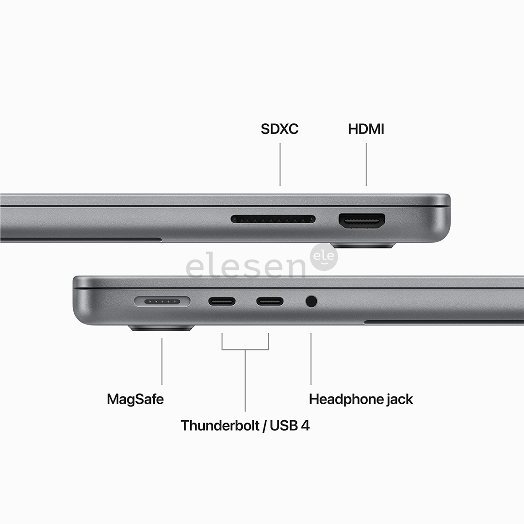 Apple MacBook Pro 14 (2023) M3, 8C/10C, 8 GB, 1 TB, RUS, gray - Notebook Item - MTL83RU/A