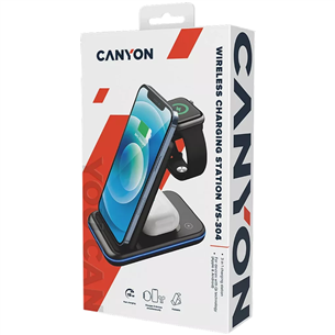 Canyon WS-304, black - Belaidis įkroviklis Prekė - CNS-WCS304B
