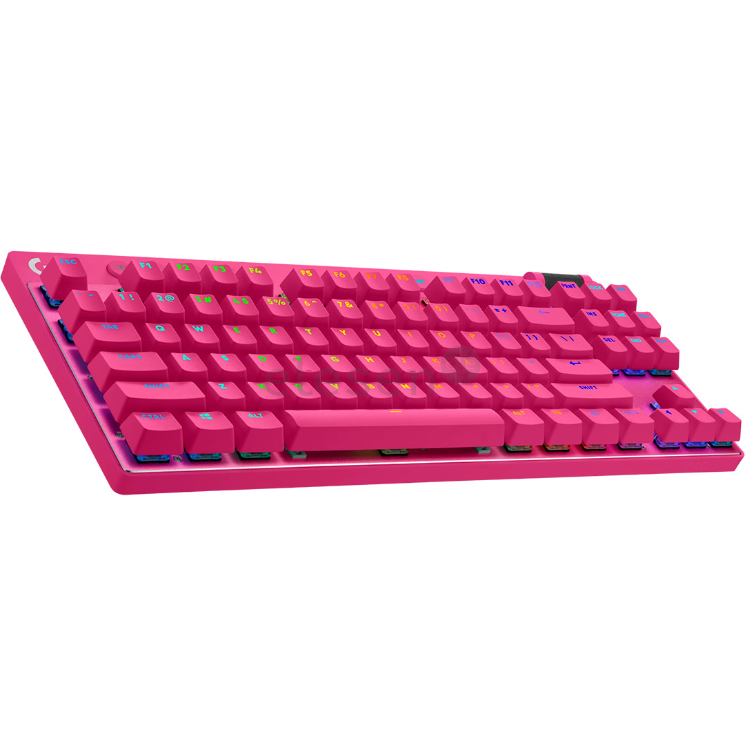 Logitech PRO X TKL, US, rožinė - Belaidė klaviatūra
