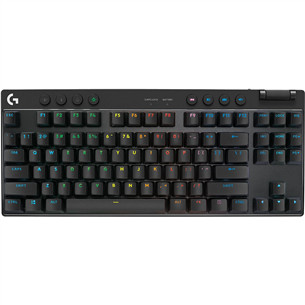 Logitech PRO X TKL, US, juoda - Belaidė klaviatūra