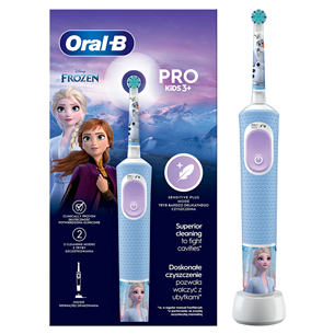 Braun Oral-B Vitality PRO Kids, Frozen - Elektrinis dantų šepetėlis Prekė - D103FROZEN D103FROZEN