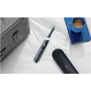 Braun Oral-B iO 8 Duo, 2 vnt., juodas/baltas - Elektrinių dantų šepetukų komplektas Prekė - IO8DUOWB