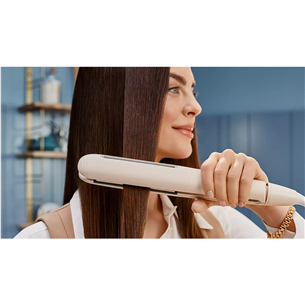 Philips 8000 Series SenseIQ, бежевый - Щипцы для выпрямления волос Товар - BHS838/00
