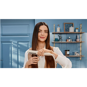 Philips 8000 Series SenseIQ, бежевый - Щипцы для выпрямления волос Товар - BHS838/00