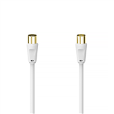 Hama Antenna Cable, 100 dB, gold-plated, 1,5 m, white - Laidas Prekė - 00305066