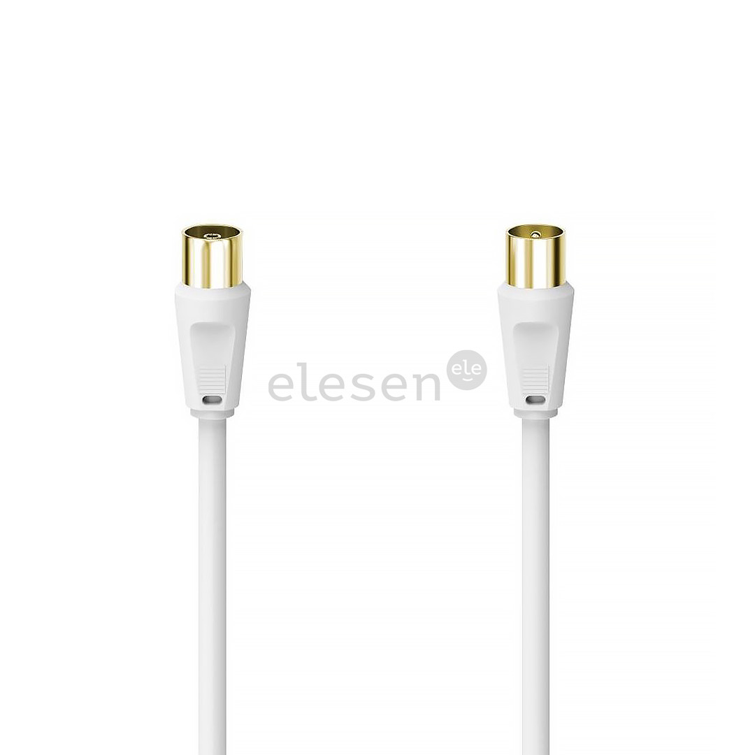 Hama Antenna Cable, 100 dB, gold-plated, 1,5 m, white - Cable