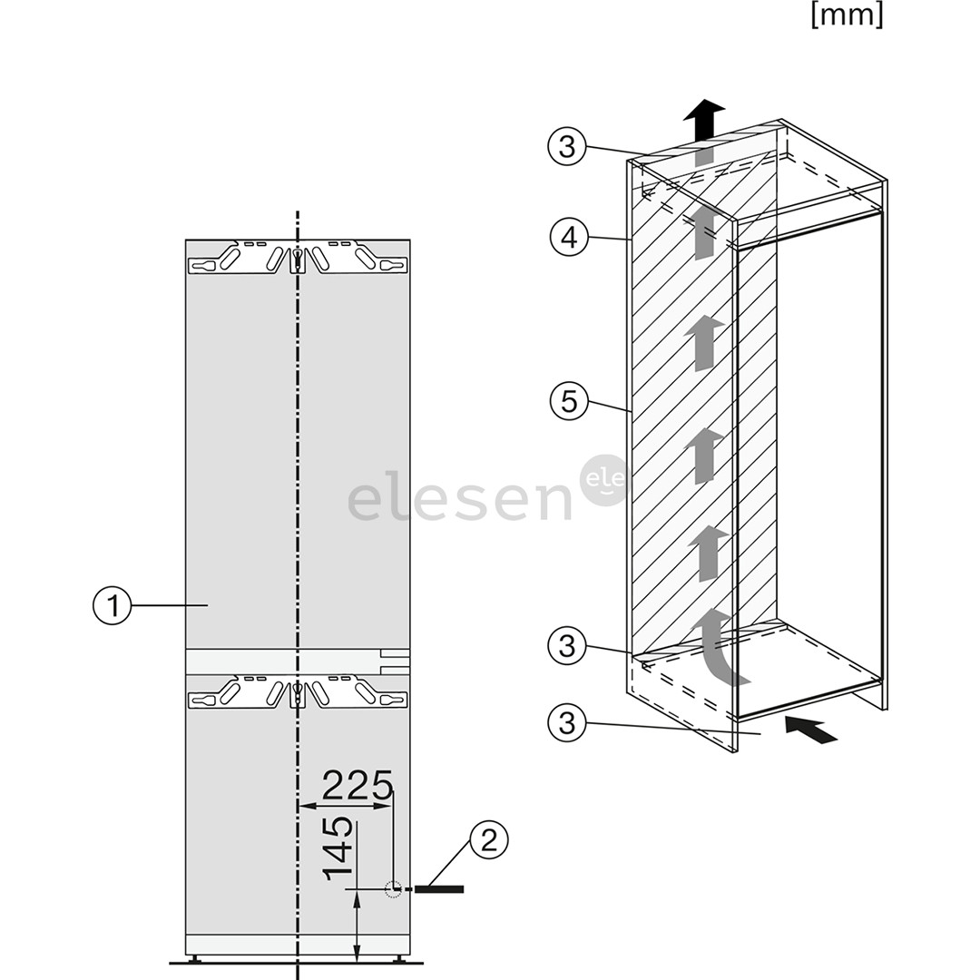 Įmontuojamas šaldytuvas Miele KFN7734D