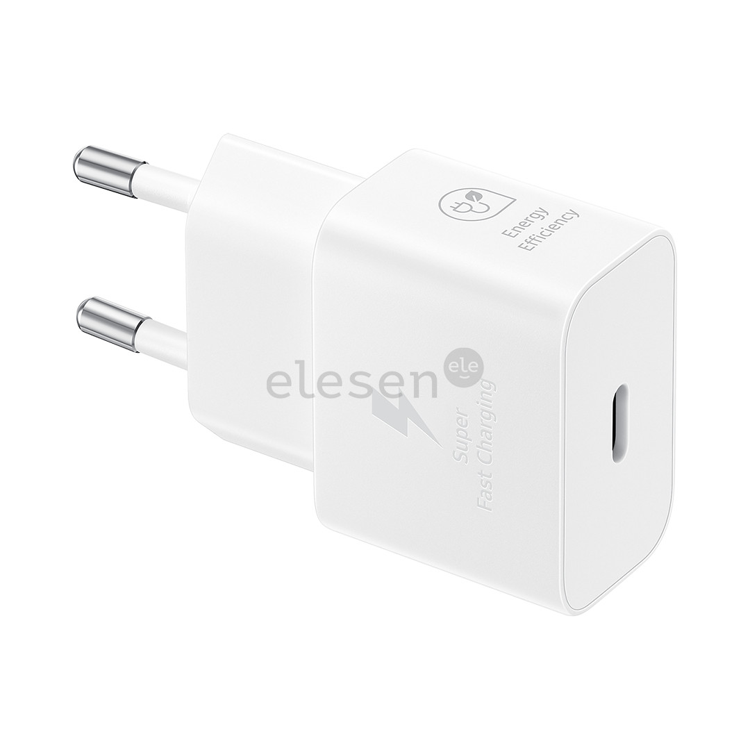 Samsung, USB-C, 25 W, baltas - Maitinimo adapteris ir USB-C laidas