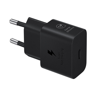 Samsung, USB-C, 25 W, black - Maitinimo adapteris Prekė - EP-T2510NBEGEU EP-T2510NBEGEU