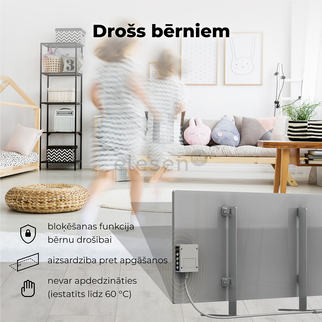 Aeno, 700+ W, pilkas - Šildytuvas