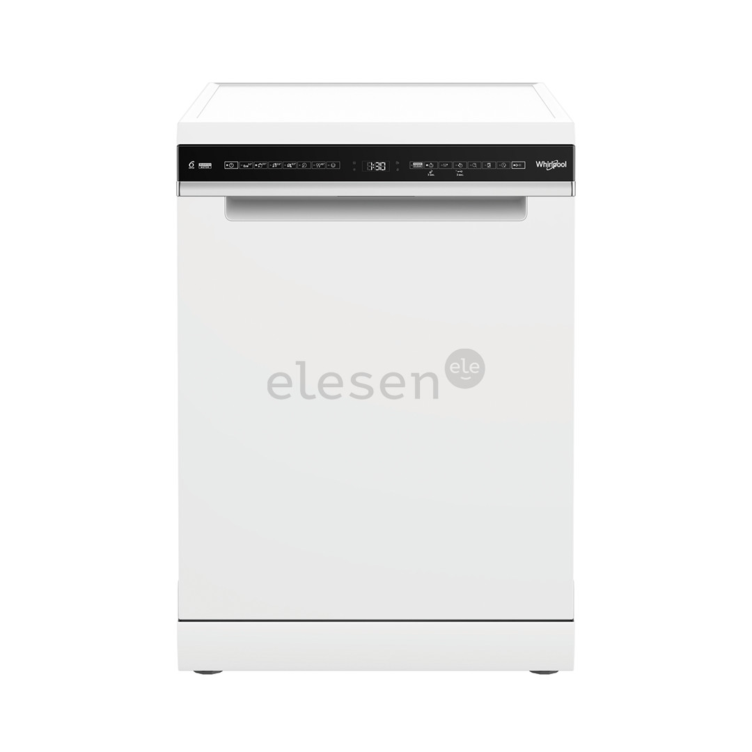 Whirlpool, 15 place settings, width 60 cm, white - Free standing dishwasher