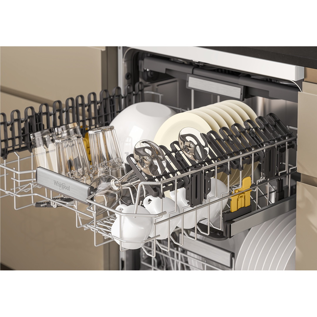 Whirlpool, 15 place settings, width 60 cm, white - Free standing dishwasher