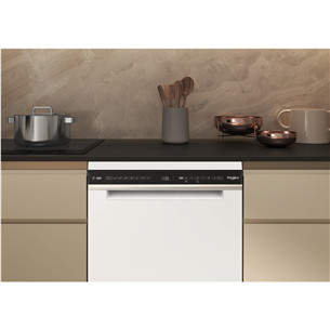 Whirlpool, 15 place settings, width 60 cm, white - Free standing dishwasher