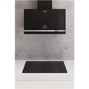Whirlpool, 485 m³/h, width 60 cm, black - Cooker hood Item - WHVA62FLMK