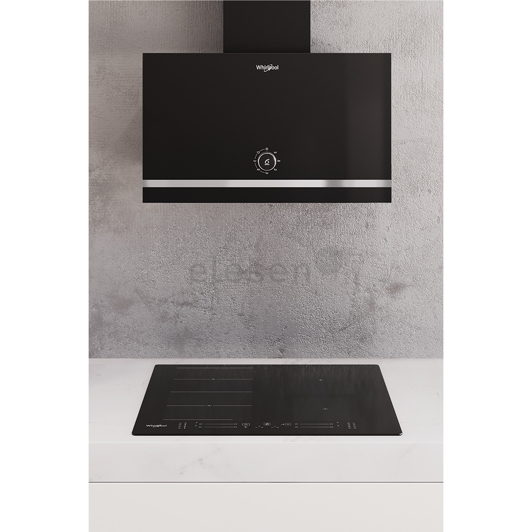 Whirlpool, 485 m³/h, width 60 cm, black - Cooker hood Item - WHVA62FLMK