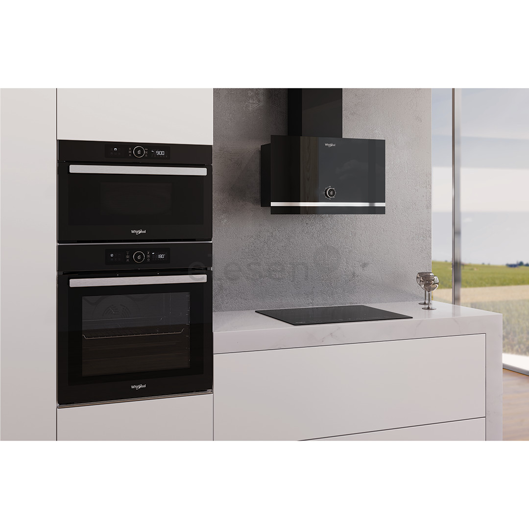 Whirlpool, 485 m³/h, width 60 cm, black - Cooker hood Item - WHVA62FLMK