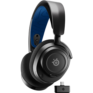 SteelSeries Arctis Nova 7P Wireless, PlayStation 5, black - Belaidės ausinės Prekė - 61559 61559