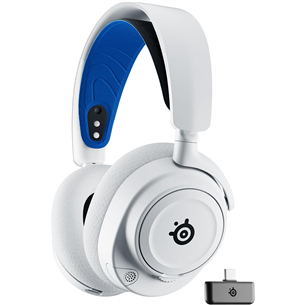 SteelSeries Arctis Nova 7P Wireless, PlayStation 5, white - Belaidės ausinės Prekė - 61561 61561