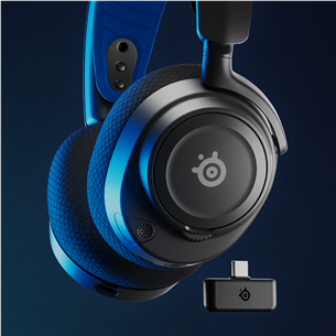 SteelSeries Arctis Nova 7P Wireless, PlayStation 5, black - Belaidės ausinės Prekė - 61559