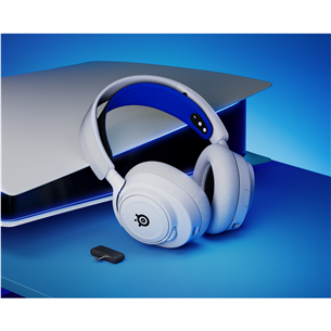 SteelSeries Arctis Nova 7P Wireless, PlayStation 5, white - Belaidės ausinės Prekė - 61561