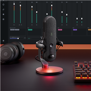 SteelSeries Alias, USB-C, black - Mikrofonas Prekė - 61601