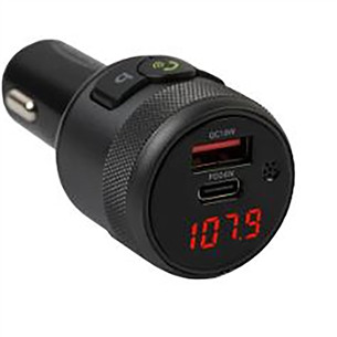 Kenner FT-626, Bluetooth, USB-C, USB QC 3.0, black - FM siųstuvas Prekė - FT626 FT626