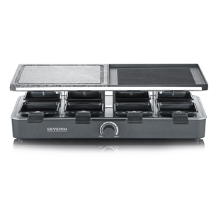 Severin, 1300 W, juoda - Raclette kepsninė su grilio akmeniu ir grilio plokšte Prekė - RG2376