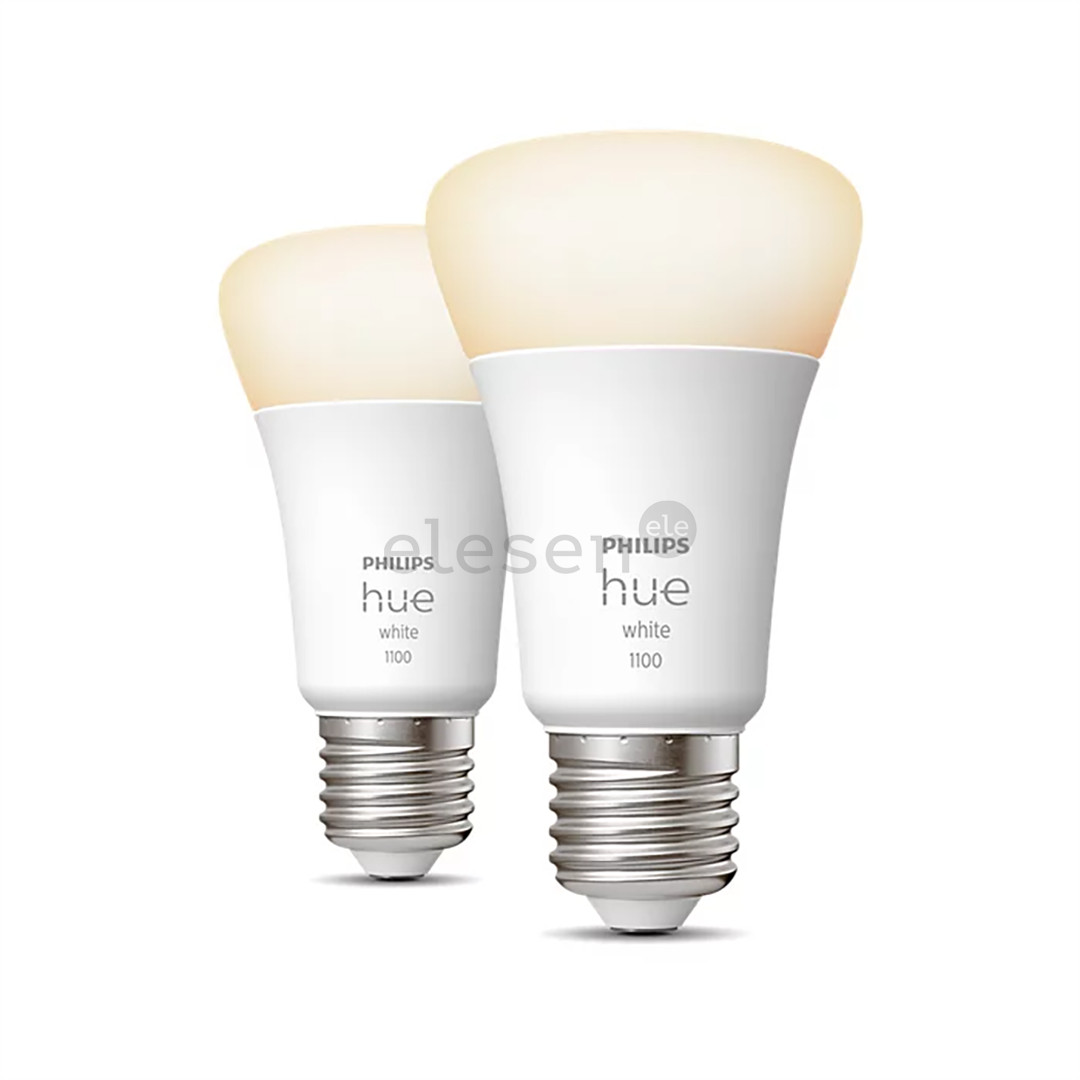 Philips Hue White 1100, E27, white, 2 vnt. - Išmaniosios lemputės